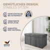 CASARIA® Sitzbank mit Stauraum Cord M Anthrazit Bild 3