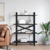 vidaXL Bücherregal Schwarz Eichen-Optik 100 x 33,5 x 140 cm 883940 Bild 4