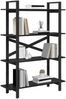 vidaXL Bücherregal Schwarz Eichen-Optik 100 x 33,5 x 140 cm 883940 Bild 3