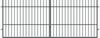 Polbram Doppeltor Linus 100 inkl. Zubehör-Set 300 x 100 cm Gartentor anthrazit Bild 4