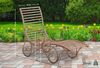 CLP 'Amiens' Gartenliege, Eisen, 101 x 140 x 58 cm, Antik Braun Bild 2