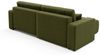 Ecksofa Sofa mit Schlaffunktion AUGUSTO in Stoff Wind Grün Ottomane Links Bild 5
