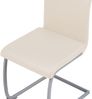 Albatros Freischwinger Stühle 4er Set MURANO, Beige - Esszimmerstuhl Schwingstuhl mit modernem Design, Kunstleder-Bezug, dicke Polsterung, Küchenstuhl, Polsterstuhl, Stuhl Esszimmer Esstisch Bild 5