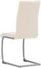 Albatros Freischwinger Stühle 4er Set MURANO, Beige - Esszimmerstuhl Schwingstuhl mit modernem Design, Kunstleder-Bezug, dicke Polsterung, Küchenstuhl, Polsterstuhl, Stuhl Esszimmer Esstisch Bild 3