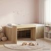 vidaXL Hochbett mit Schreibtisch für Kinder Sonoma-Eiche 80 x 200 cm 3422645 Bild 1