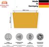 Rheinland Möbel FocusWall DAQ0808 – Quadratischer Akustik-Deckenabsorber 80×80 cm in Stofffarbe Solano inkl. Chrom-Stahlseilen - Made in Germany - Klasse A, Stoffbezug, schwer entflammbar Bild 2