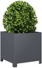vidaXL Pflanzkübel 2 Stk. Anthrazit 40x40x40 Stahl 851204 Bild 4