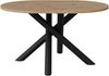 Oslo Esstisch Tisch oval 138x100 cm Wohnzimmer Esszimmer Modern Farbwahl Wisconsin Nußbaum, Artisan Eiche, Lindberg Eiche, Portland Esche Schwarz Bild 5