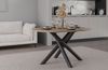 Oslo Esstisch Tisch oval 138x100 cm Wohnzimmer Esszimmer Modern Farbwahl Wisconsin Nußbaum, Artisan Eiche, Lindberg Eiche, Portland Esche Schwarz Bild 3