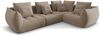 Micadoni Ecksofa Bloom 4-Sitzer Rechts Samt Hellbraun Bild 2