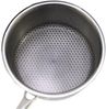 Saucentopf mit Deckel aus hochwertigem 18/10 Edelstahl ⌀24 cm in Silber Wabenstruktur Bild 4