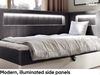MEBLINI Kinderbett mit Bettkasten GARETH 3 80x200 Rechts – H3/Dunkelgrau Samt Gepolstert Einzelbett mit Matratze - Polsterbett mit Stauraum - Bett mit Kopfteil – Stauraumbett Bild 3
