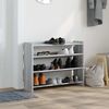vidaXL Schuhregal Grau Sonoma 80x25x62 cm Holzwerkstoff 859919 Bild 3
