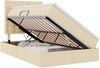 vidaXL Aufbewahrungsbett mit Matratze Creme 120 x 200 cm Polyester 3371902 Bild 2