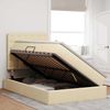 vidaXL Aufbewahrungsbett mit Matratze Creme 120 x 200 cm Polyester 3371902 Bild 4