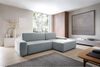Selsey 'Baleo' Ecksofa mit Schlaffunktion, Chenille-Bezug, Hellgrau, rechtsseitig, 82 x 264 x 162 cm Bild 2