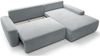 Selsey 'Baleo' Ecksofa mit Schlaffunktion, Chenille-Bezug, Hellgrau, rechtsseitig, 82 x 264 x 162 cm Bild 5