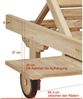 Sonnenliege Solo mit Ablagebord aus Teak B-grade, unbehandelt Bild 2