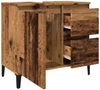 vidaXL Waschbeckenunterschrank Altholz-Optik 65x33x60 cm Holzwerkstoff 857123 Bild 5