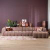 Bronx71 Ecksofa Luca XL aus Bouclé-Stoff rot/rosa rechts Bild 2