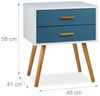 Relaxdays 2x Beistellschrank Retro Bild 5