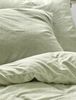Irisette Easy Soft-Seersucker Bettwäsche 135x200 Melange grün weiß 8514-30 Bild 4