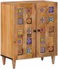 vidaXL Badezimmermöbel-Set mit Schubladen 3 pcs Natur Massivholz Mango 3310097 Bild 3