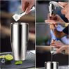 LA CUTE Cocktail-Set Edelstahl Cocktail Shaker Set 14-teilig mit Bar-Tools, Cocktailrezepte, (Cocktail Shaker Bar-Set 14-teilig mit Zubehör für Mixen & Geschenkbox, 14-tlg, 14-teiliges Edelstahl Cocktail Shaker Set für Zuhause & Bar), Auslaufsicher, sp... Bild 4