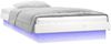 Massivholzbett mit LEDs Weiß 75x190 cm 2FT6 Small Single [819998] Bild 5