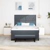 vidaXL Boxspringbett mit Kopfteil Dunkelgrau 200 x 160 cm Samt 3344457 Bild 3