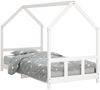 vidaXL Kinderbett Weiß 90x190 cm Massivholz Kiefer 835728 Bild 2