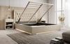 Designer Polsterbett Rio inkl. RGB, USB und Stauraum 160x200 Beige H2 (bis 70kg) Bild 4