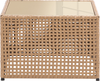 Outdoor Couchtisch OMEGANA 66 cm 66 cm Polyrattan Beige Bild 4