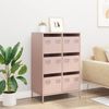 vidaXL Highboard Rosa 68x39x101,5 cm Stahl 851221 Bild 3