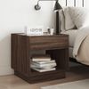 vidaXL Nachttisch mit Infinity-LED Braun Eichen-Optik 50x50x50 cm 3284090 Bild 4