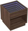 vidaXL Nachttisch mit Infinity-LED Braun Eichen-Optik 50x50x50 cm 3284090 Bild 3