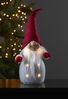 LED-Stoff-Figur "Joylight", Santa, grau/rot, 40 cm Bild 1