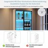 REDOM Vitrine Hohe Vitrine mit LED-Beleuchtung & Glastüren (Packung, 1-St, Als elegantes Standregal für eine ansprechende Präsentation) 80x34x180 cm in Weiß, mit offenen Fächern & 1 Schublade Bild 4