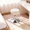 VASAGLE Schminkhocker, Schminkstuhl, Sitzhocker, höhenverstellbar, 360° drehbar, Cord, dicke Polsterung, für Schlafzimmer, Küche, Esszimmer, modern, cremeweiß Bild 3
