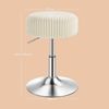 VASAGLE Schminkhocker, Schminkstuhl, Sitzhocker, höhenverstellbar, 360° drehbar, Cord, dicke Polsterung, für Schlafzimmer, Küche, Esszimmer, modern, cremeweiß Bild 5