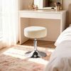VASAGLE Schminkhocker, Schminkstuhl, Sitzhocker, höhenverstellbar, 360° drehbar, Cord, dicke Polsterung, für Schlafzimmer, Küche, Esszimmer, modern, cremeweiß Bild 2