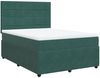 vidaXL Boxspringbett mit Matratze Dunkelgrün 160x200 cm Samt 3292385 Bild 2