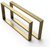 sossai® Tischgestell Couchtischkufen 50-80cm x 40cm in Gold (2-St) Bild 4