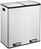 Gardissimo RUBI Duo Mülleimer Edelstahl Abfalleimer Treteimer 2x15 Liter Bild 2