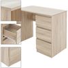 ML-DESIGN Schreibtisch Bürotisch mit 3 Schubladen, 3 Regale und Tastaturauszug für Heim /Bürö, Arbeitstisch Bürotisch Büromöbel Laptoptisch PC Tisch viel Stauraum Bild 2