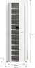 xonox. home Garderobe Jam X8BA9613 Schuhschrank Garderobenschrank Schrank in Weiß Nb. ca. 64 x 191 x 35 cm Bild 4