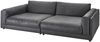 KAWOLA Big Sofa RAINA Leder anthrazit 85 x 150 x 254 cm Bild 3