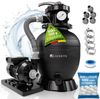 Juskys Sandfilteranlage, 7-Wege-Ventil und Filterbälle, bis 38,000l Pools, inkl. 2in1 Adapter Bild 4