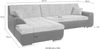 DOMO collection Ecksofa Treviso viele Bezüge, auch in Cord, L-Form, B/T/H: 267/80/83 cm, wahlw. mit Bettfunktion, inkl. Zierkissen, Unser Dauertiefpreis Bild 4