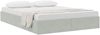 vidaXL Ottoman Bettgestell mit Speicher Hellgrau 140 x 190 cm Samt 3442880 Bild 3